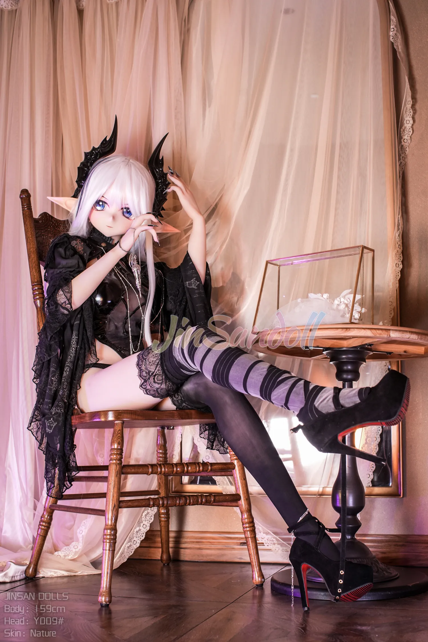 159cm (5ft3) H-Cup Anime réaliste PVC et S-TPE Poupée sexuelle Tête #Y009